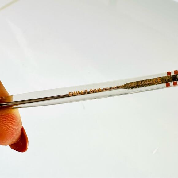 BLENDERS Clear Plastic Rose Gold Champagne Reflective Mirrored Lens Sunglasses - Picture 5 of 15